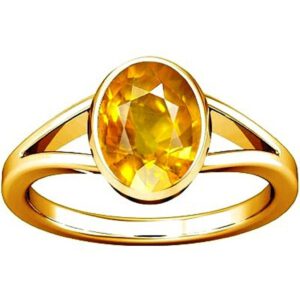 Yellow Sapphire ( Pukhraj ) Ring