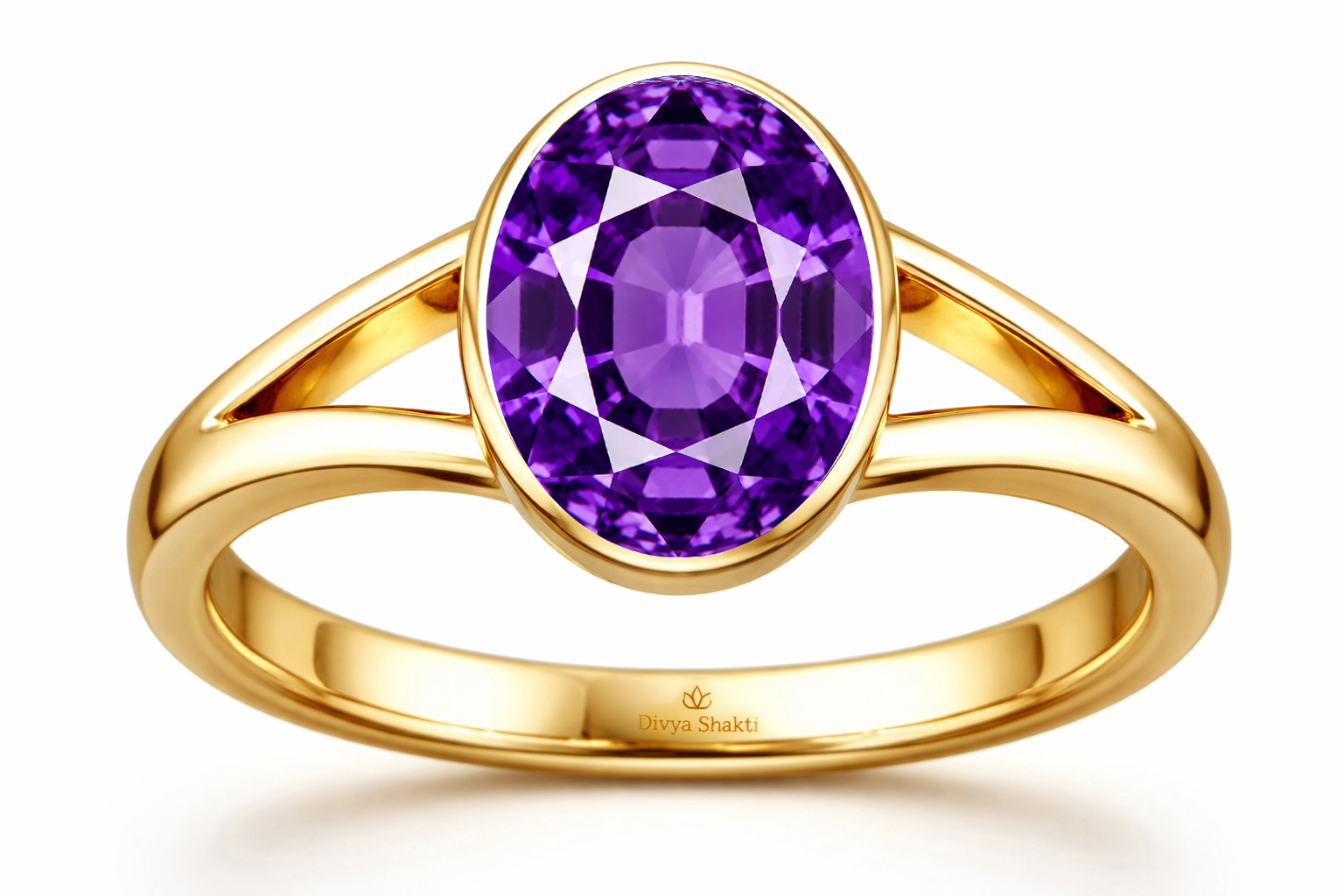 Amethyst panchdhatu ring