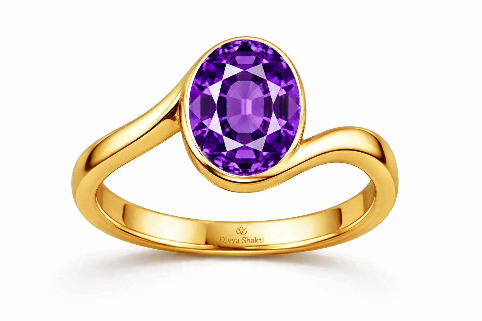 Amethyst panchdhatu women ring
