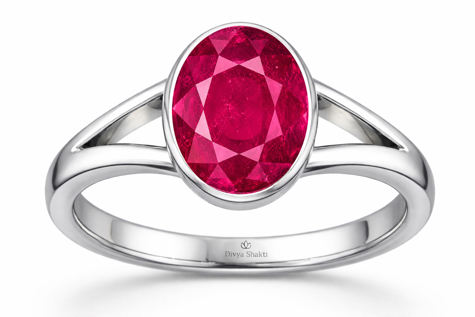 ruby silver ring