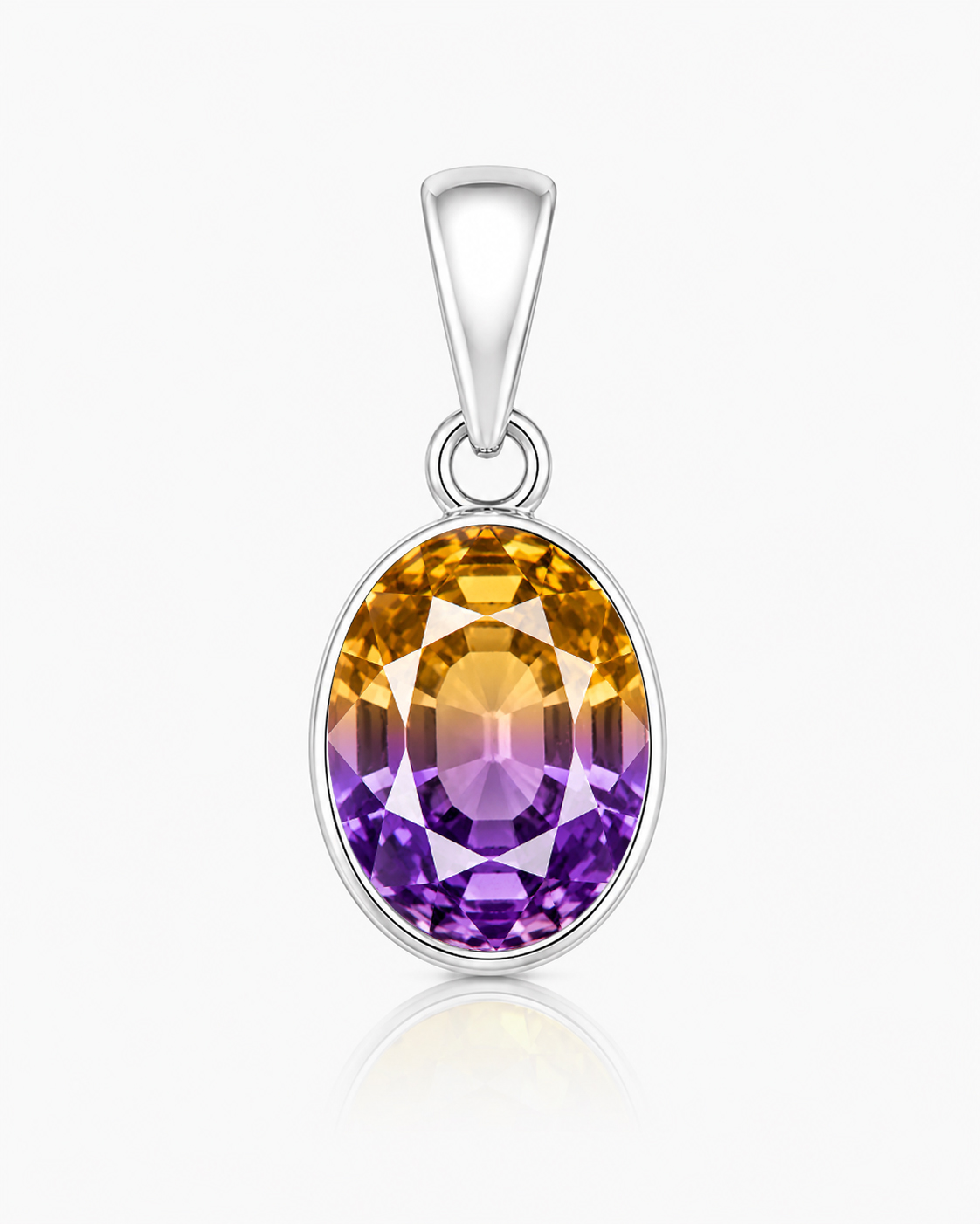 ametrine silver pendant