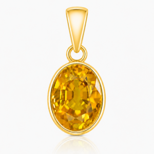Yellow Sapphire ( Pukhraj ) Pendant