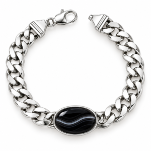 Black Chalcedony (Sulemani Hakik) Bracelet